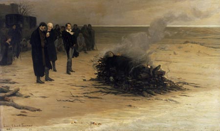 The_Funeral_of_Shelley_by_Louis_Edouard_Fournier